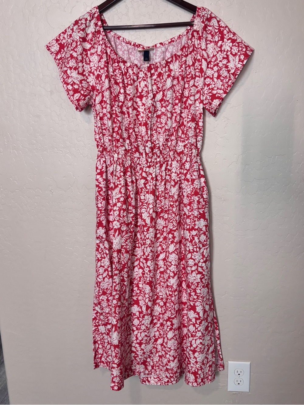 Universal Thread NWT Red Floral Cutout Maxi Dress Women's Large